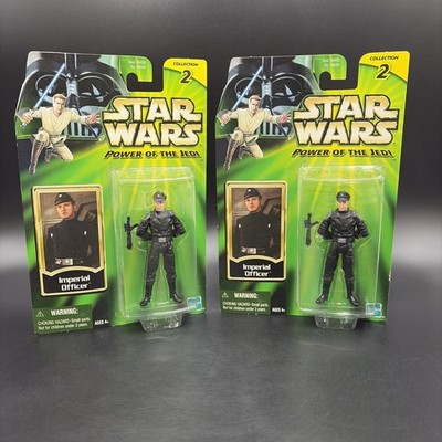 2001 Star Wars LOT OF 2 IMPERIAL OFFICER Power of the Jedi POTJ NEW