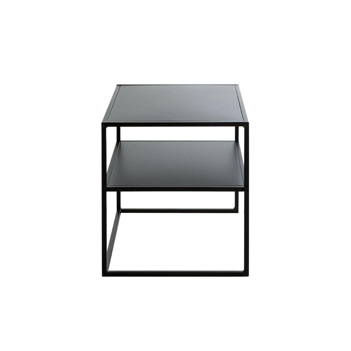 Table d'appoint noire Lirola de 50cm pour salon moderne - 3