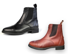 Brogini Chelmsford Leather Jodhpur Boots Short Riding Boot Black/Brown Adults