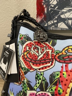 Ed Hardy Tattoo Mini Backpack Dead or Alive Skull Horse Rhinestone Roses NWT Ed Hardy | Bags | Ed Hardy Skull Rhinestone Mini Backpack  main image 4
