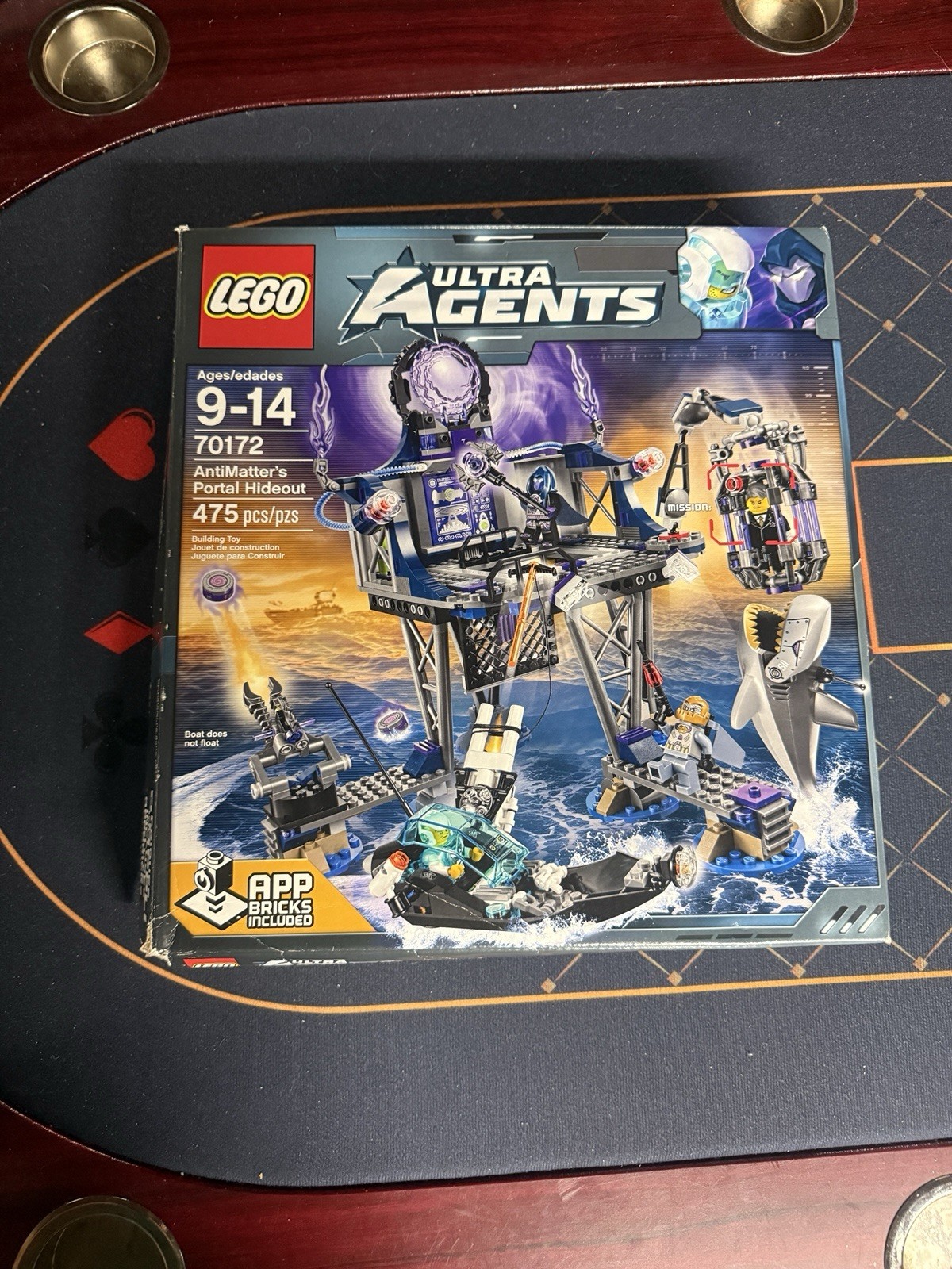 LEGO Ultra Agents: Antimatter's Portal Hideout (70172) Sealed Bags Open Box