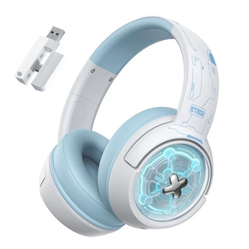 Wireless Gaming Headset 2.4GHz Bluetooth 5.3 RGB 50mm Mic 60H Over Ear deal from eBay
