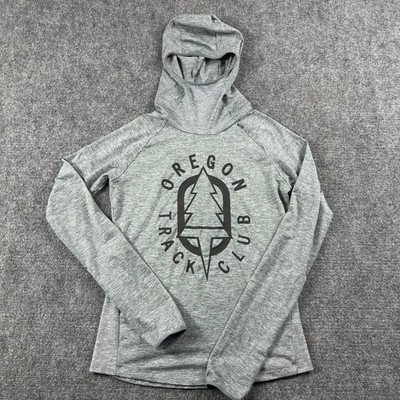 Nike Oregon Track Club Hoodie Womens Small Grey Dri-FIT Running Balaclava