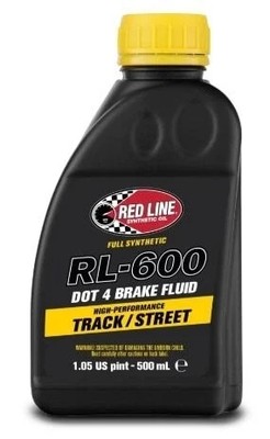 Red Line Oil RL-600 Full Synthetic Brake Fluid DOT 4 for Track/Street [500 ml]