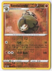 Sandaconda 109/202 Reverse Holo Sword & Shield Base Set