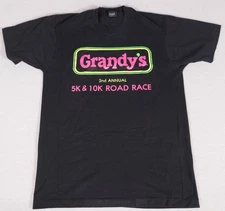 Vintage Screen Stars Best Shirt Adult L Black Single Stitch Grandy's - 5k  90s