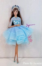 Muñeca Vestido Azul Para Moda Realeza Amapola Parker Nuface Integridad Juguete Conjunto 1/6
