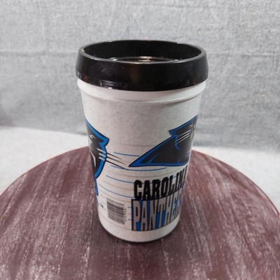 Carolina Panthers Logo Team Travel Mug With Handle - 16 Oz Capacity - Durable Pl