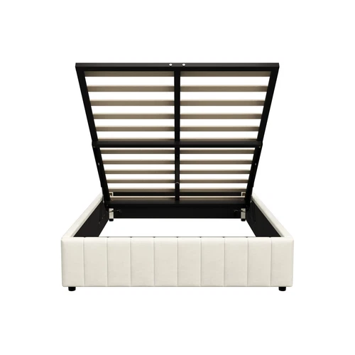 Oikiture Bed Frame Queen Double King Single Gas Lift Storage Base Velvet FURB - Picture 2 of 35