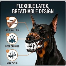 Hell Hound Monster Muzzle Halloween Dog Hellhound Monster Muzzle Decoration
