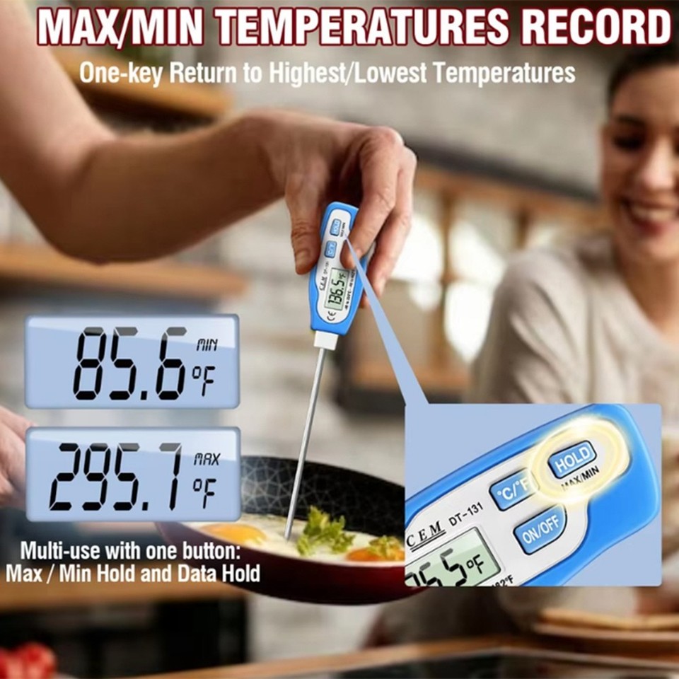 DT-131 Pin Type Meat Kitchen Digital Cooking Food Probe Electronic ...
