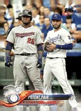 2018 Topps #262 Miguel Sano / Eric Hosmer
