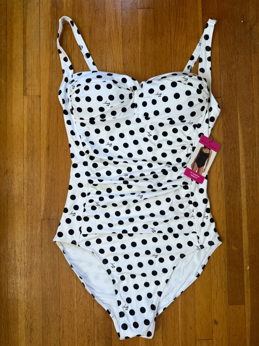Haut De Bikini Betsey Johnson Multicolore, Col V, Taille M, Nylon/spandex