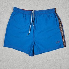 Vintage OP Ocean Pacific Men's Small Blue Swim Lined Trunks Board Shorts Surf