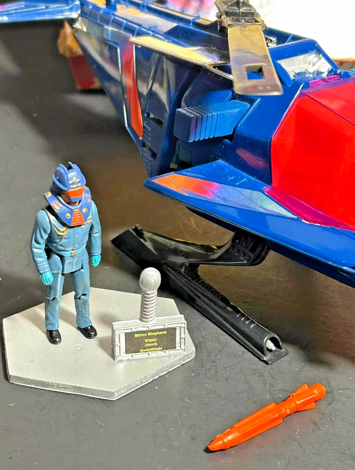 Switchblade W/ Miles Mayhem 100% полный комплект с коробкой МАСКА 1985 винтажный экшн-автомобиль - Изображение 4 из 4