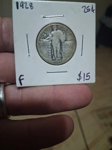 1928-P  Standing Liberty Quarter 90% *SILVER*  Good Condition