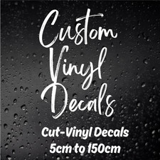 Custom Vinyl Sticker Personalised Text or Logo Waterproof Decal Business Events