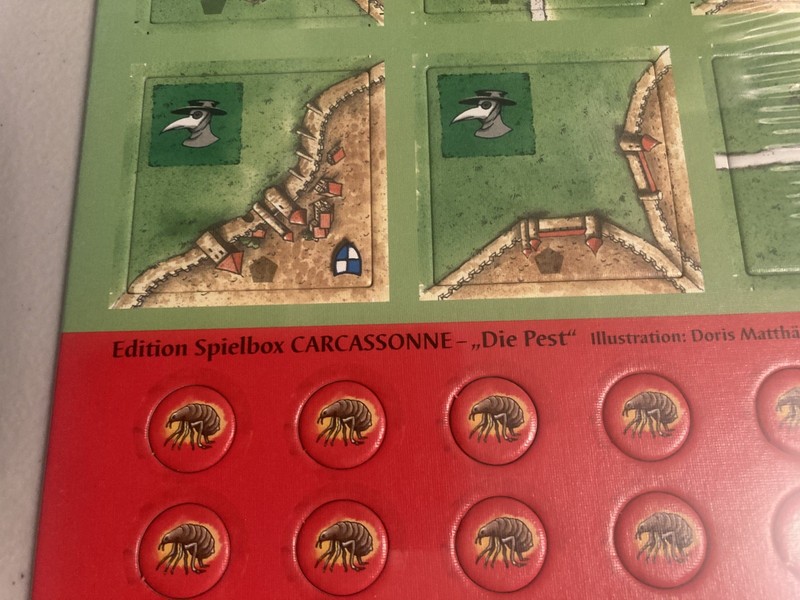 L@@K!! -RARE -Sealed- Out of Print - Carcassonne The Plague Expansion "Die Pest"