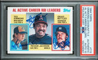 1984 Topps Reggie Jackson HOF Nettles Signed Baseball Card PSADNA Certified Auto