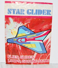 Vintage 1980s Star Glider Styrofoam Toy Airplane Jet New Sealed Taiwan NOS