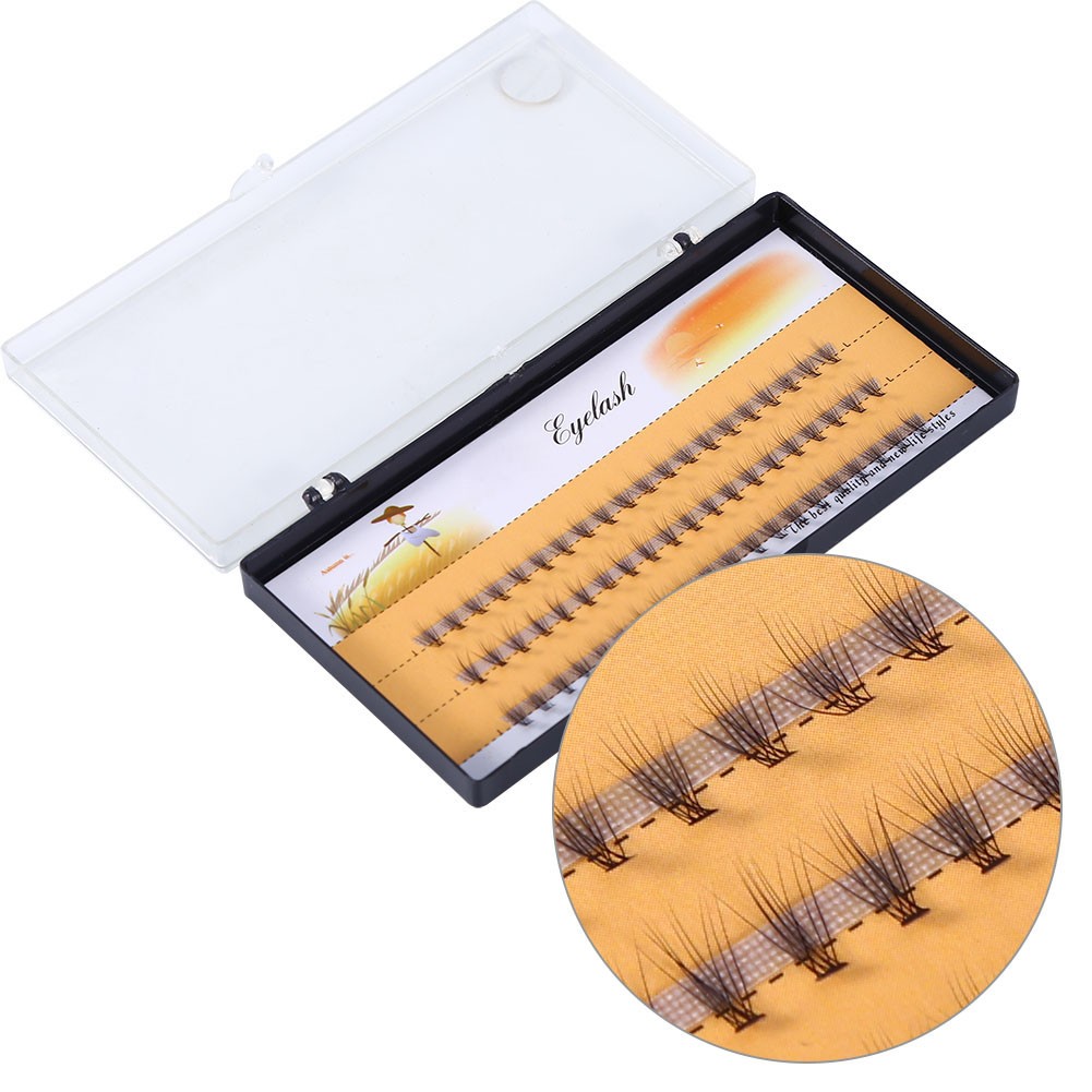 Natural Soft False Eyelash Extension Deluxe Lashes VOLUME Flase Fans 3d Eyel L2S