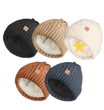 Women Ladies Cable Knitted Winter Beanie Hat Soft Faux Fur Thermal Teddy Fleece