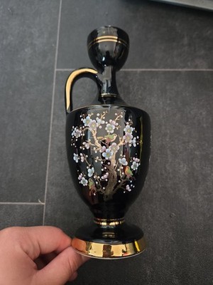 Griechische Vase Amphore Handmade Manousakis Keramik Rodos Mit Golddekor