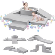 Foam Climbing Blocks with Ball Pit  Stairs for Toddlers Aged 1-3 -Soft Plays...