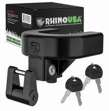 Trailer Hitch Lock Heavy Duty Anti Theft Coupler 2 & 2-5/16 Caravan RV 5.8cm