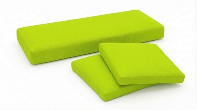 Ersatz 3-teiliges Rattan Stuhl Kissen Set Outdoor Garten Sofa Sitzauflage Made in UK