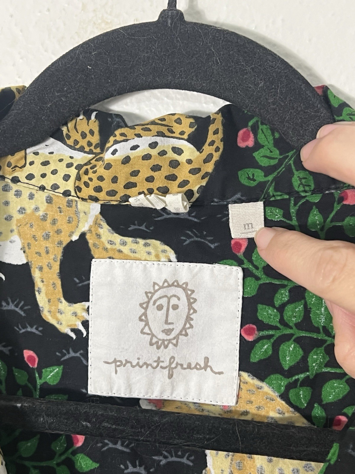 Printfresh Bagheera Leopard Print Short Sleeve Or… - image 4