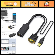 VGA to HDMI Adapter 1080P Converter with Audio for Laptop/PC to TV/Monitor