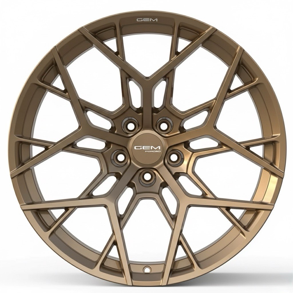 20" 21" GEM Forged GZR Style ZR1 Gloss Bronze Wheels for McLaren 720S