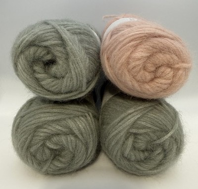 Baby Alpaca Wool Nylon Yarn Sandnes Garn KOS 50g Lot Of 4 Farge/ Parti