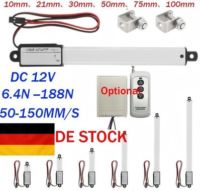 12V Micro Mini Linearmotor 6.4N 32N 188N Linearantrieb Elektrischer 10MM 200MM