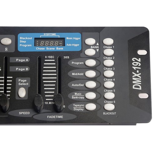 DMX512 Light Controller, 192 Channel DMX Board with 2m/6.6 ft DMX Cable, DJ S... - Picture 7 of 8