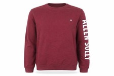 Womens Allen Solly Size M UK '' Pullover Sweatshirt Red Logo, Embroided