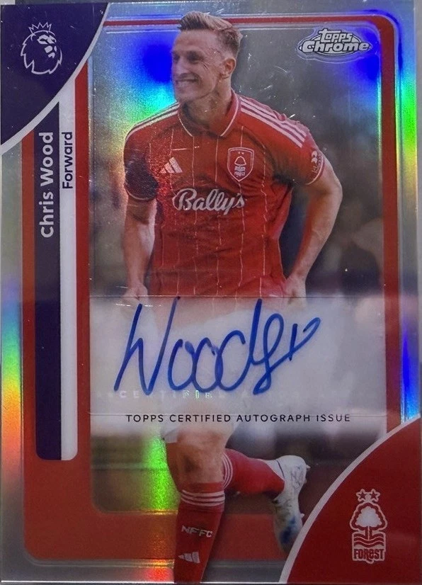2025-26 Topps Chrome Premier League - Chris Wood #CA-CW for sale 