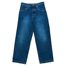 VINTAGE 2000s Ecko Unlimited Boys  Graphic Straight Blue Denim Jeans Size 7