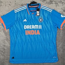 India 2023/2024 ODI Match Cricket Shirt Shirt BNWT 3XL XXXL Heat Rdy Authentic