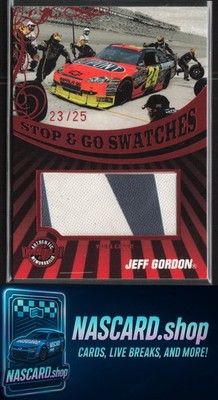 2009 Wheels Main Event Jeff Gordon Stop and Go Swatches-Wheel Cover-Red #/25