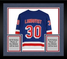 Framed Henrik Lundqvist New York Rangers Signed Blue Fanatics Jersey - Fanatics