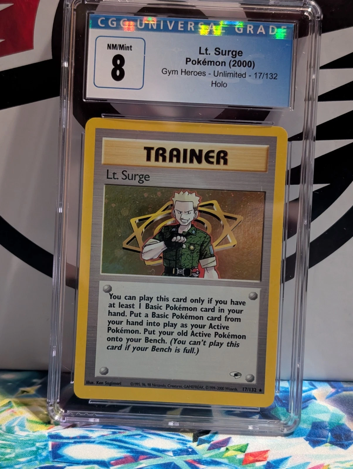 Lt. Surge 017/132 Gym Heroes Holo