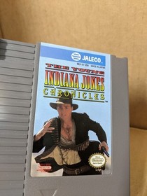 The Young Indiana Jones Chronicles Nintendo NES w/Vermont Rental Sticker Tested