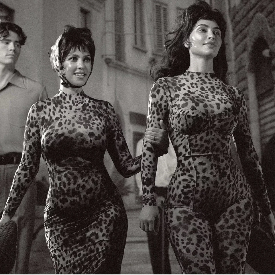 Macacão Dolce & Gabbana x Skims leitoso transparente pescoço falso leopardo RARO NOVO - Imagem 2 de 4