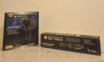 #ad Napa 3 8quot; Drive Professional Air Impact Wrench 6 1081 amp; Air Ratchet 6 728 $74.30