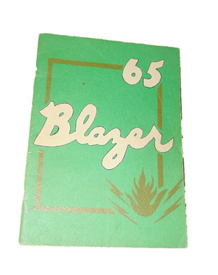 1965 Ben F. Geyer Jr. High Yearbook Fort Wayne Indiana Blazer Signed Vintage Pap