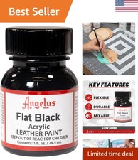 Acrylic Leather Paint For Shoes, Sneakers, Leather, Canvas, Furniture, and Mo...