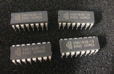 4 x KM4164 - 15 Samsung 4164 obere RAM Chips - Sinclair ZX Spectrum + andere