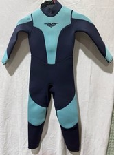 Youth Sz 6 SeaSkin Sea Skin Wetsuit Wet Suit Full Neoprene Blue Kids